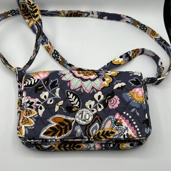 Vera Bradley Turnlock Crossbody Charmon Meadow - Picture 2 of 7